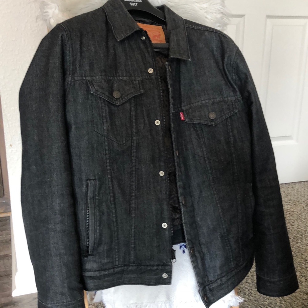 Levi’s Black Insulated Trucker Jean Jacket